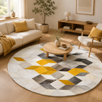 Tapis Rond Mosaïque
