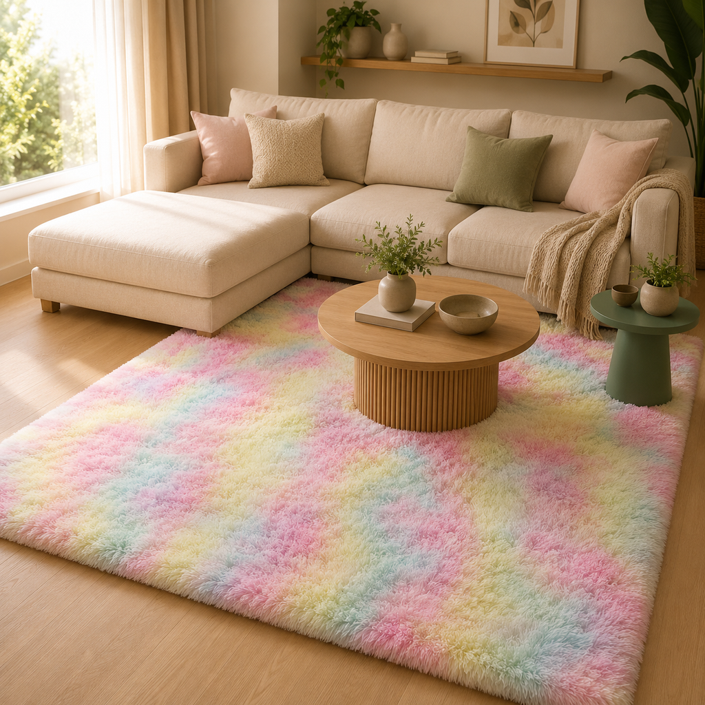 Tapis Longues Mèches Tie & Dye