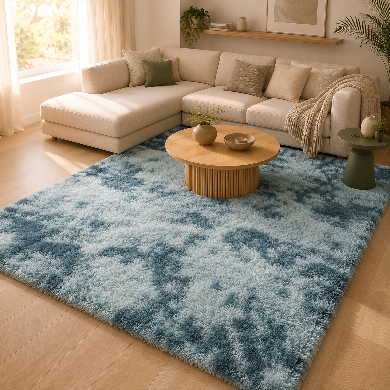 Tapis Longues Mèches Tie & Dye