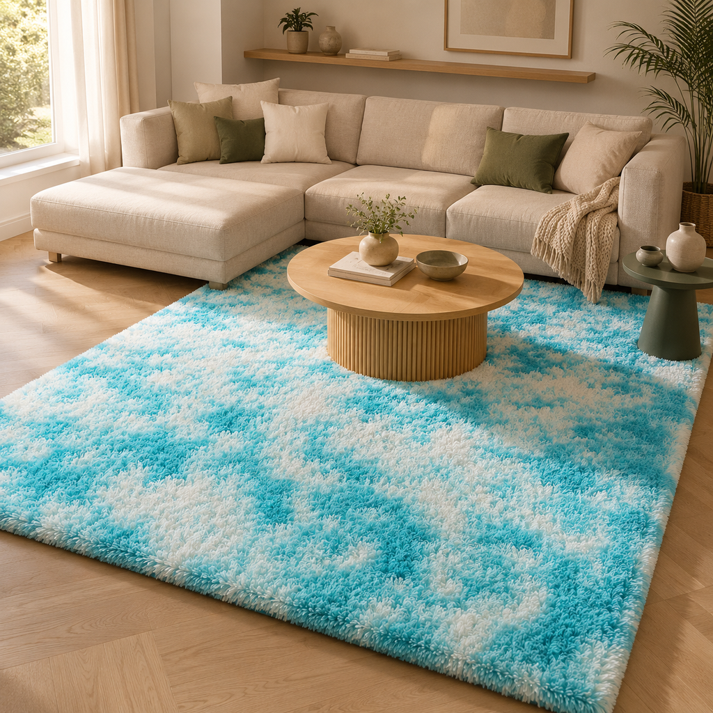 Tapis Longues Mèches Tie & Dye