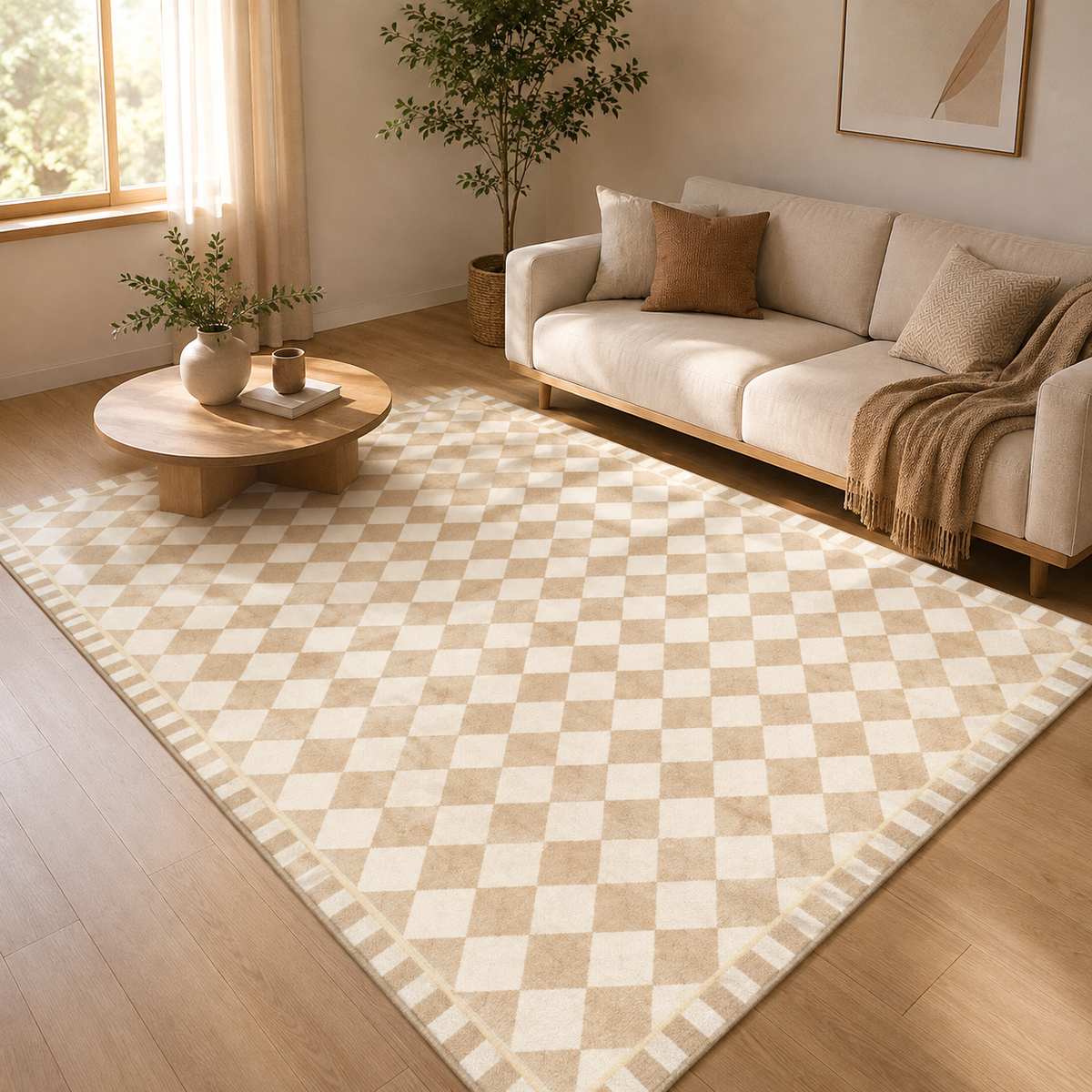 Tapis Damier Vintage