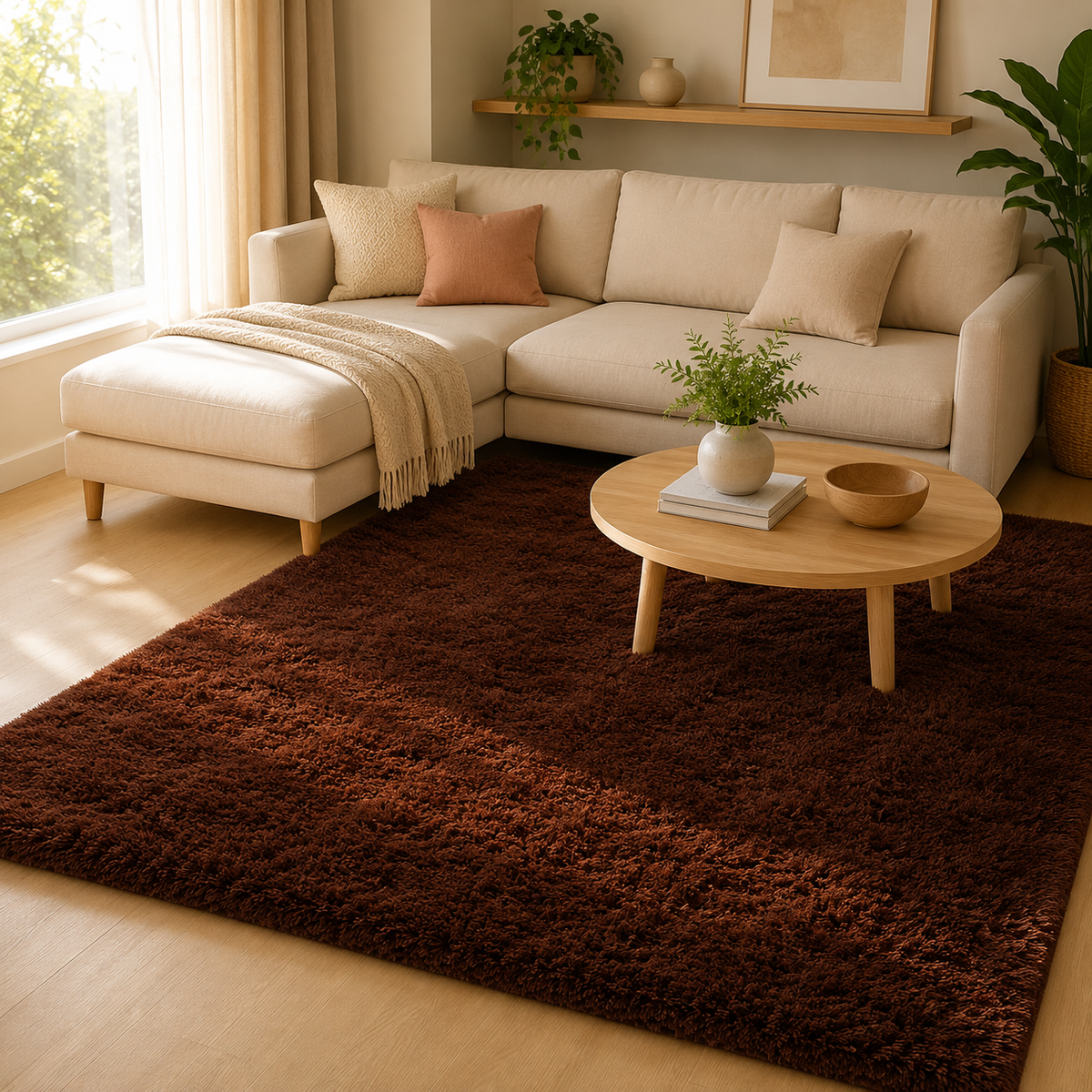 Tapis Moelleux Beige — Ambiance Cosy