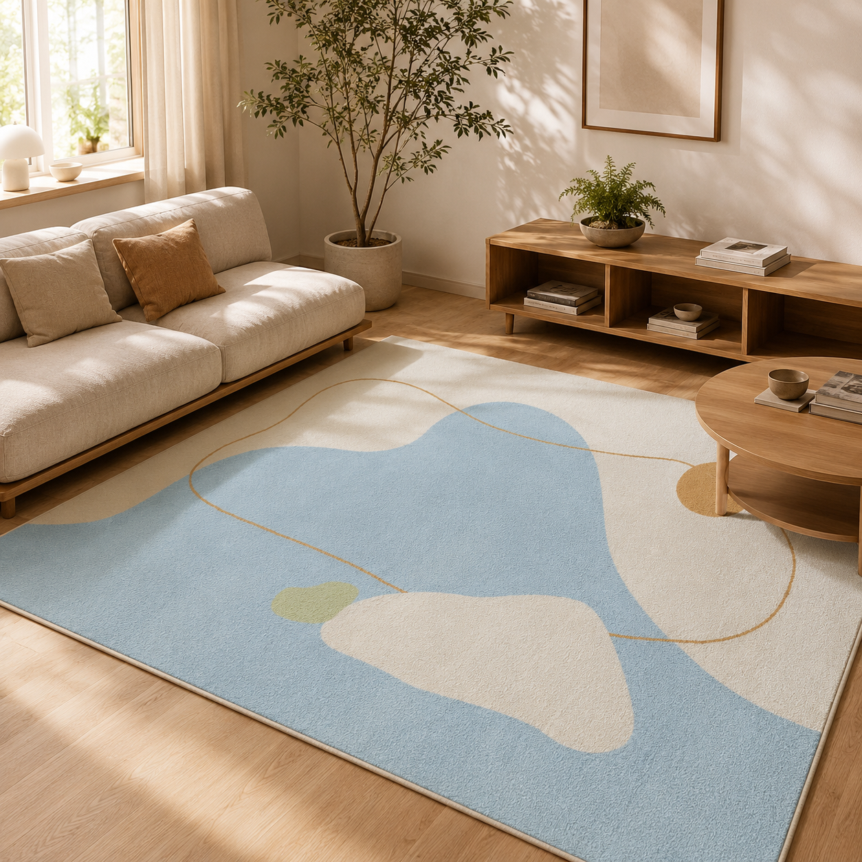 Tapis Épais Effet Cachemire