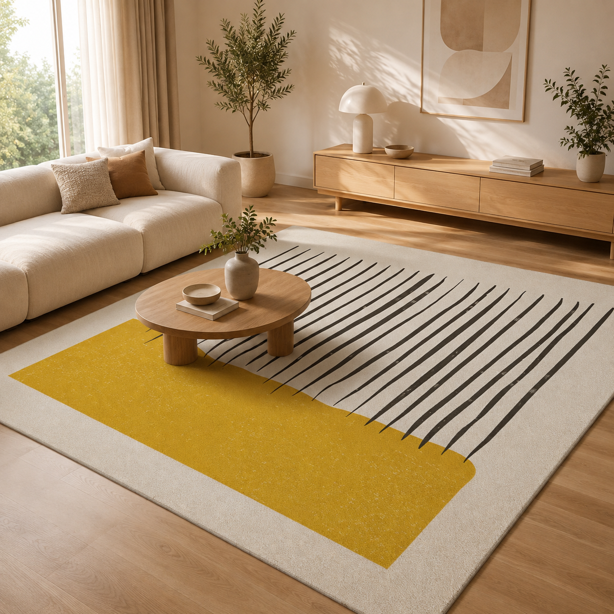 Tapis Épais Effet Cachemire