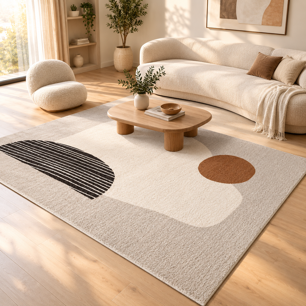 Tapis Épais Effet Cachemire