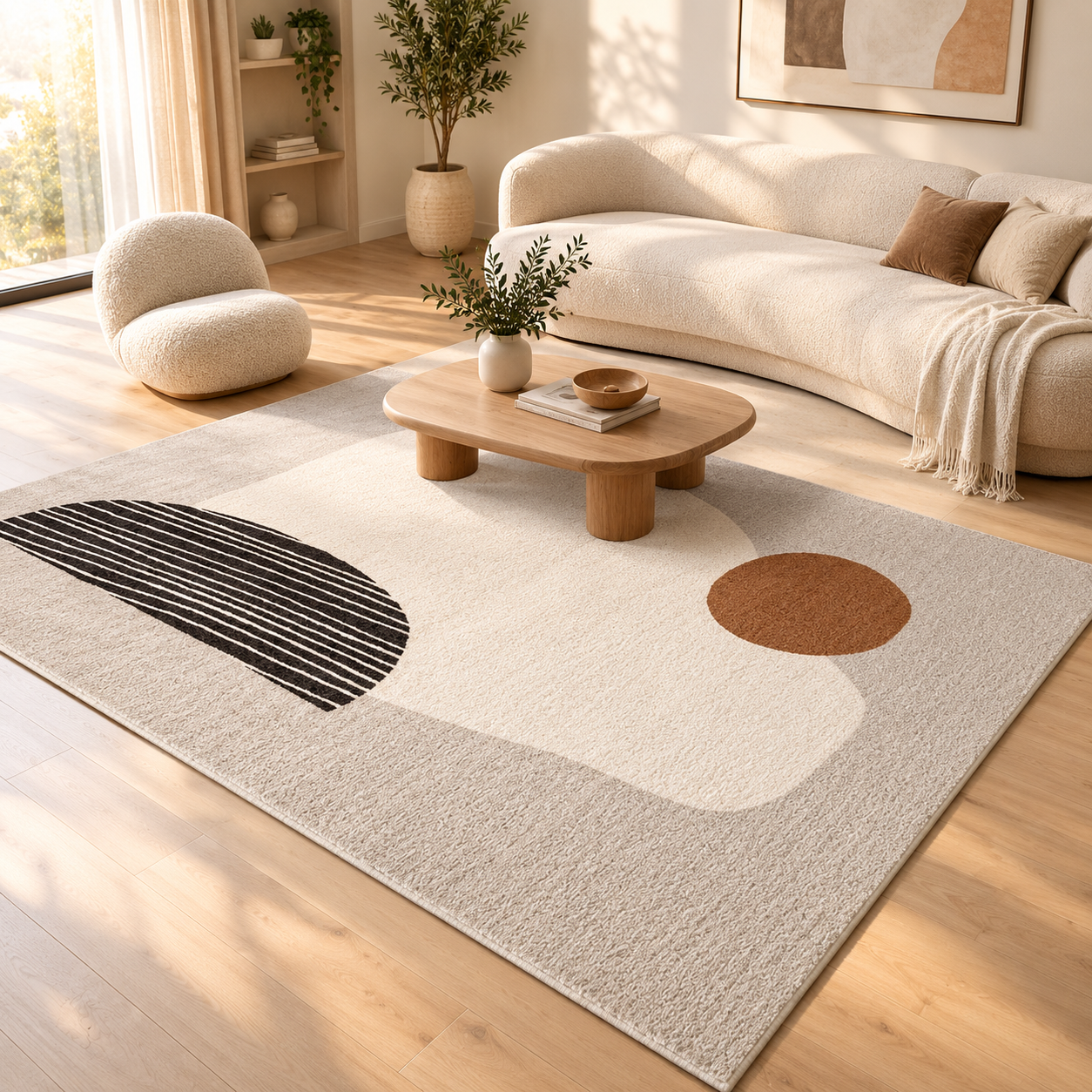 Tapis Épais Effet Cachemire