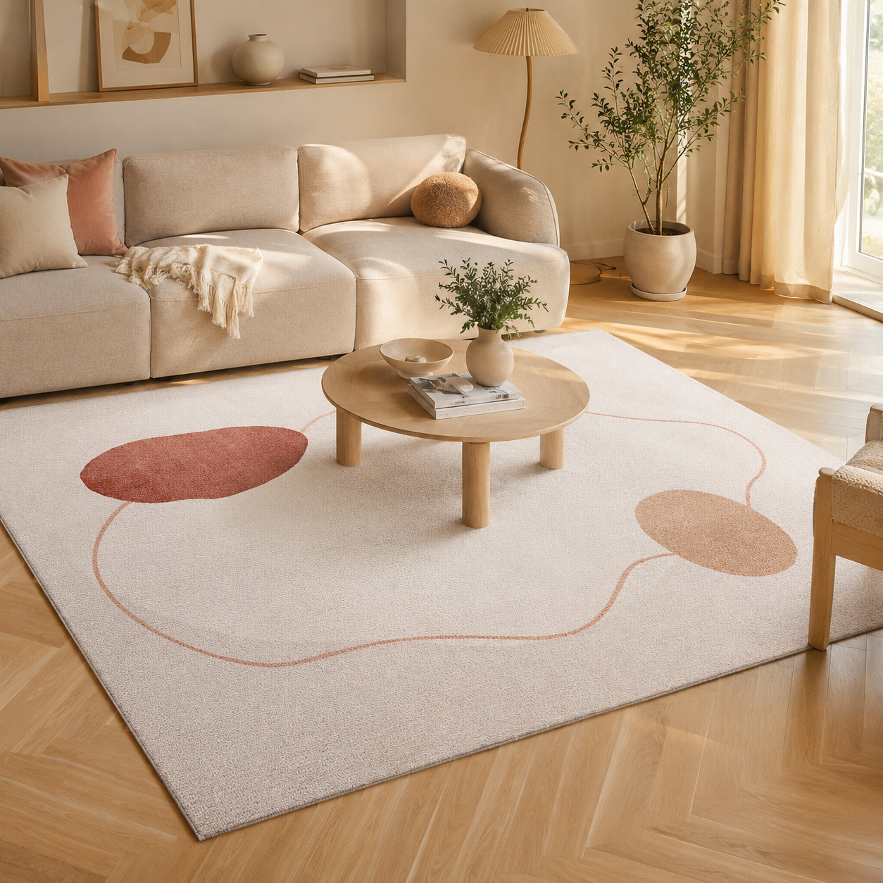 Tapis Épais Effet Cachemire