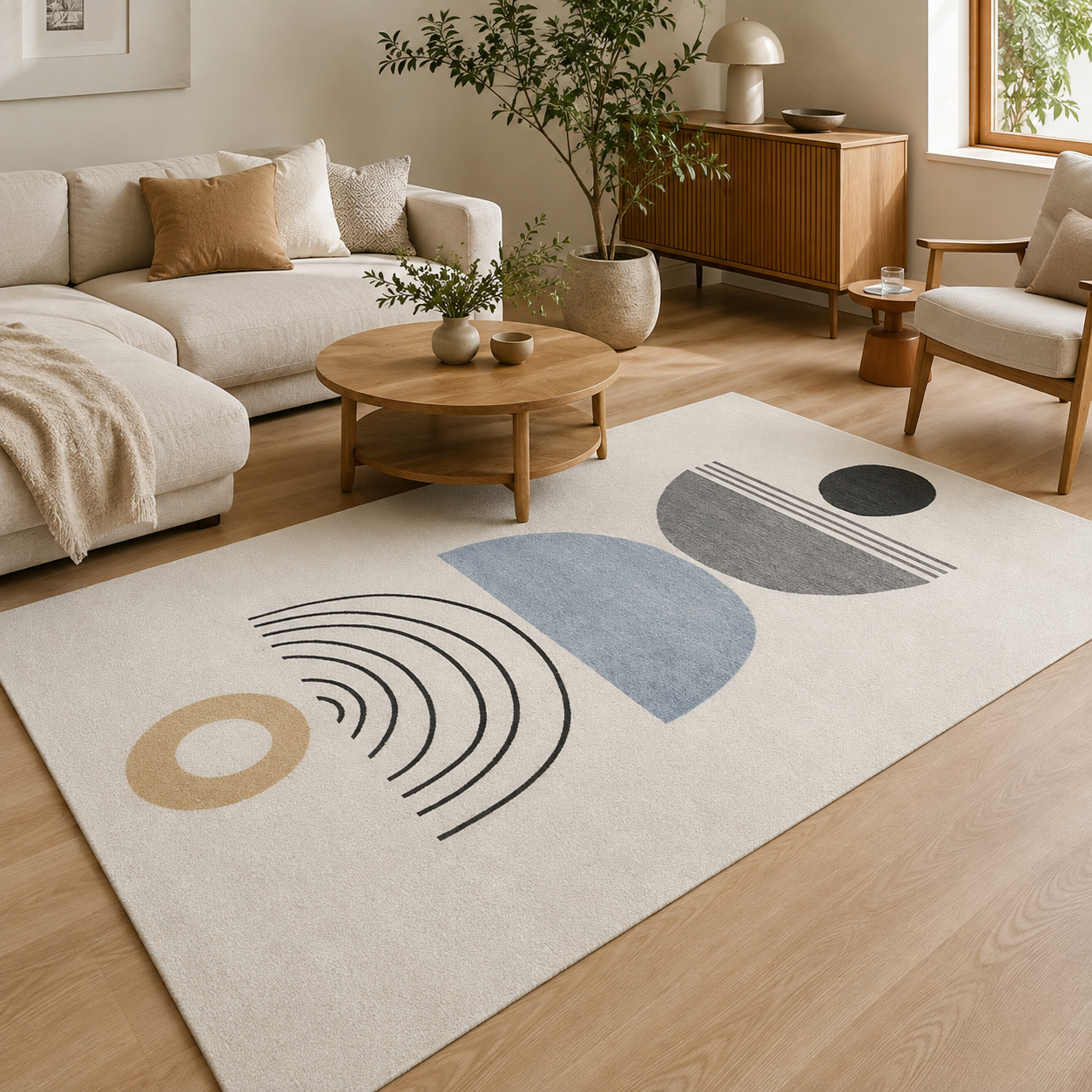 Tapis Épais Effet Cachemire