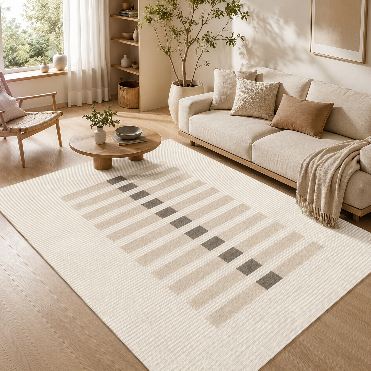 Tapis Épais Effet Cachemire