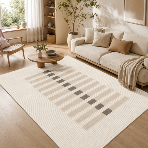 Tapis Épais Effet Cachemire